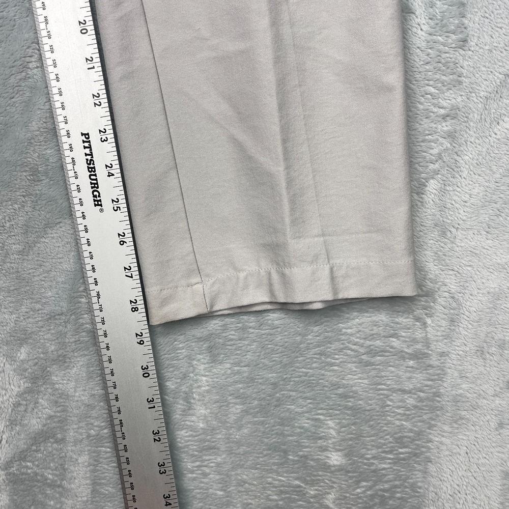 Adidas Chino Pants Mens 38x30 Gray Flat Front Slash Pocket Mid Rise Straight Leg - Picture 5 of 9